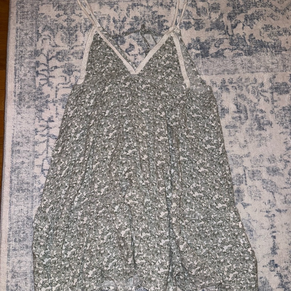 Ocean Drive Green and White Mini Dress